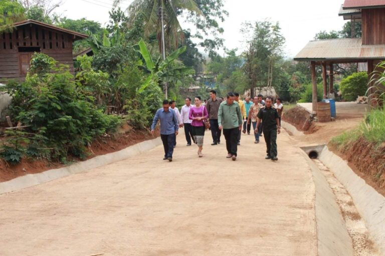 ເປີດນໍາໃຊ້ຢ່າງເປັນທາງການແລ້ວ ເສັ້ນທາງເບຕົງບ້ານວັງປາ ເມືອງແກ່ນທ້າວ