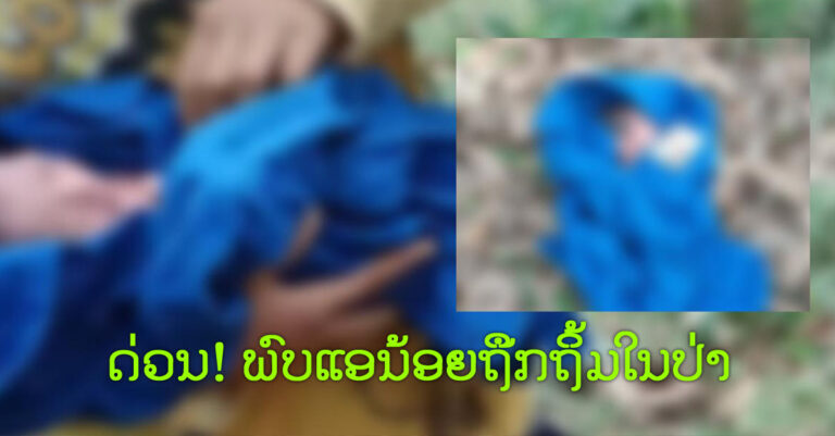 ພົບແອນ້ອຍຫາແຕ່ເກີດ ຖືກຖິ້ມໃນປ່າ