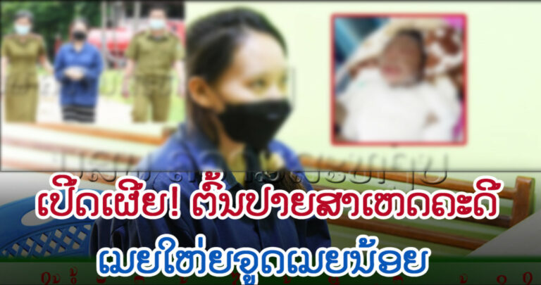 ຄວາມຈິງກ່ຽວກັບລາຍລະອຽດຄະດີເມຍຫຼວງໃຊ້ນໍ້າມັນຫົດໃສ່ ແລ້ວຈູດເມຍນ້ອຍ