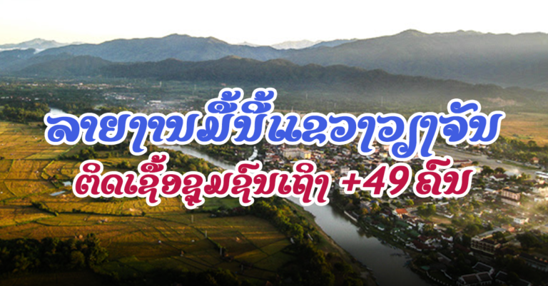 ຜູ້ຕິດເຊື້ອແຂວງວຽງຈັນ 10 ຄົນ ກ່ຽວຂ້ອງກັບເຮືອນດີ