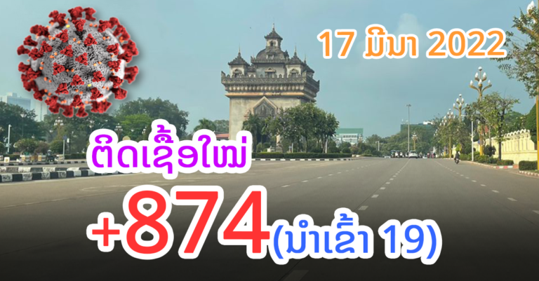 ເພີ່ມອີກແລ້ວ! ຜູ້ຕິດເຊື້ອໃໝ່ມື້ນີ້ຫຼາຍຂຶ້ນອີກ