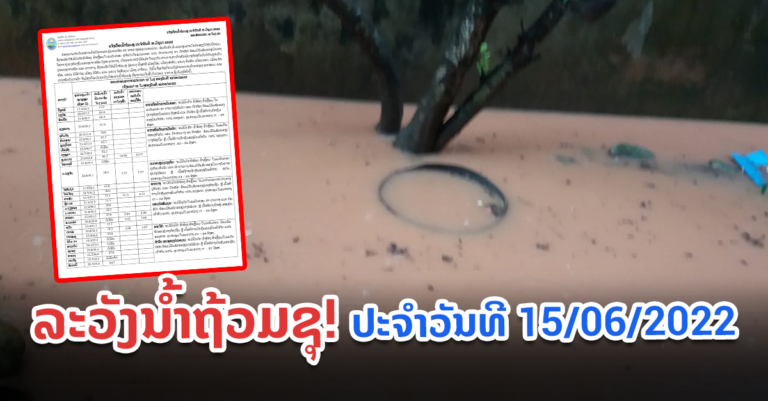 ແຈ້ງການນໍ້າຖ້ວມຊຸ!