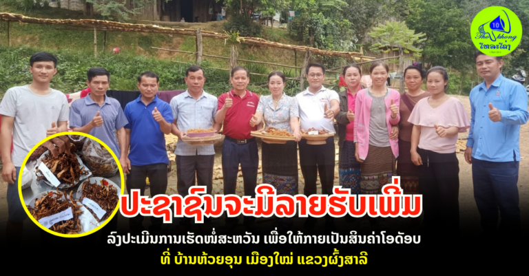 ລົງປະເມີນການເຮັດໜໍ່ສະຫວັນ ໃຫ້ກາຍເປັນສິນຄ້າ ໂອດັອບ ປະຈຳເມືອງ